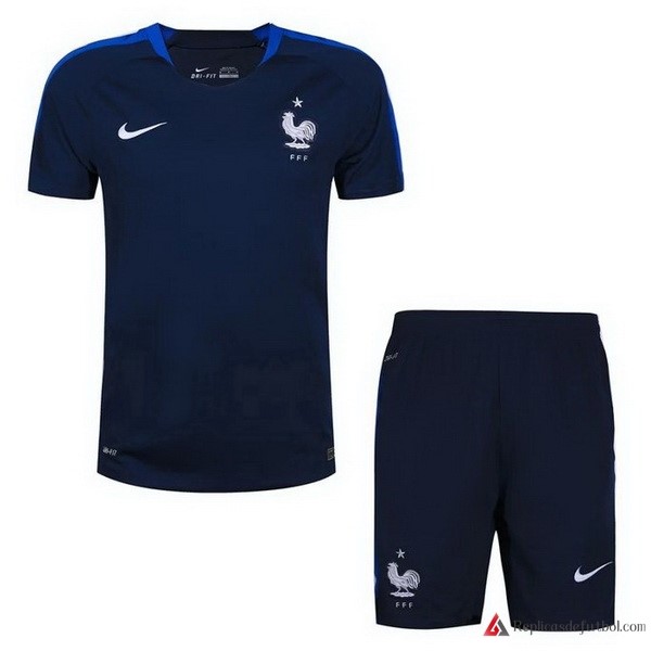 Camiseta Entrenamiento Francia Conjunto Completo 2018 Azul